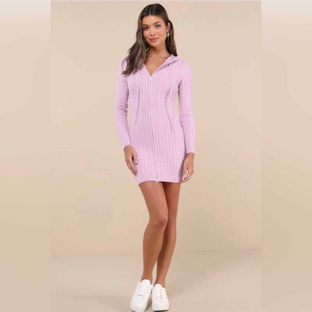 New cable-Knit Long slip dress